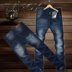 韩版品牌直筒修身牛仔裤 秋冬男士长裤休闲牛仔裤 图片色 28