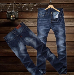 2015秋新款男装男式牛仔裤男休闲商务长裤子韩版修身直筒 图片色 28